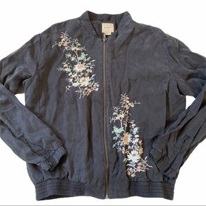 Satin bomber jacket